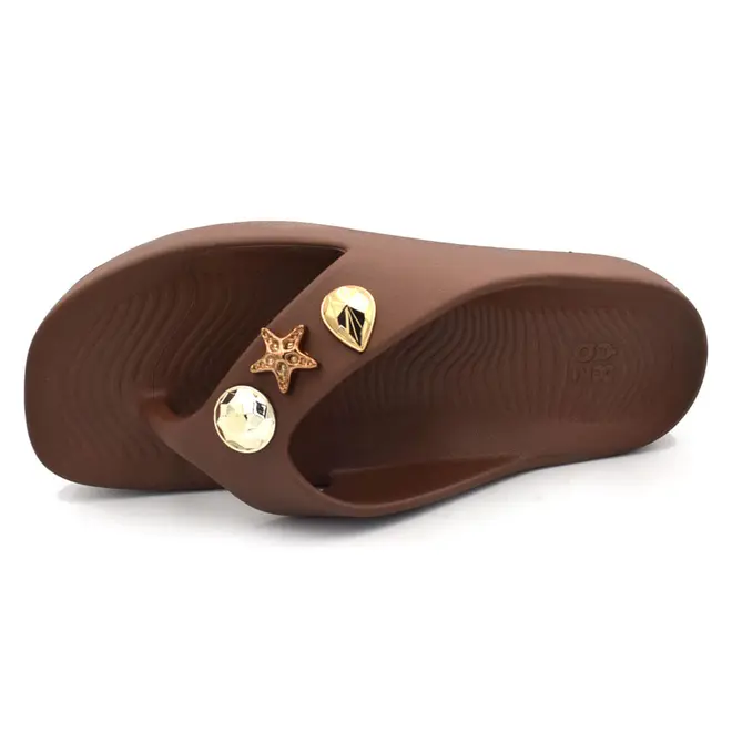 Chinelo Feminino Zaxy Zen Marrom 19361