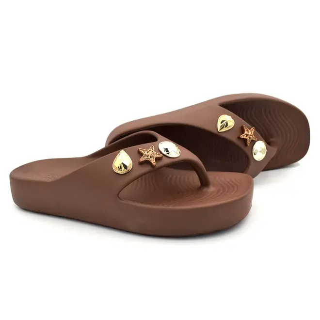 Chinelo Feminino Zaxy Zen Marrom 19361