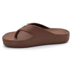 Chinelo Feminino Zaxy Zen Marrom 19361