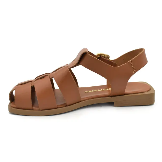 Sandália Fisherman de Couro Feminina Bottero Marrom 381706