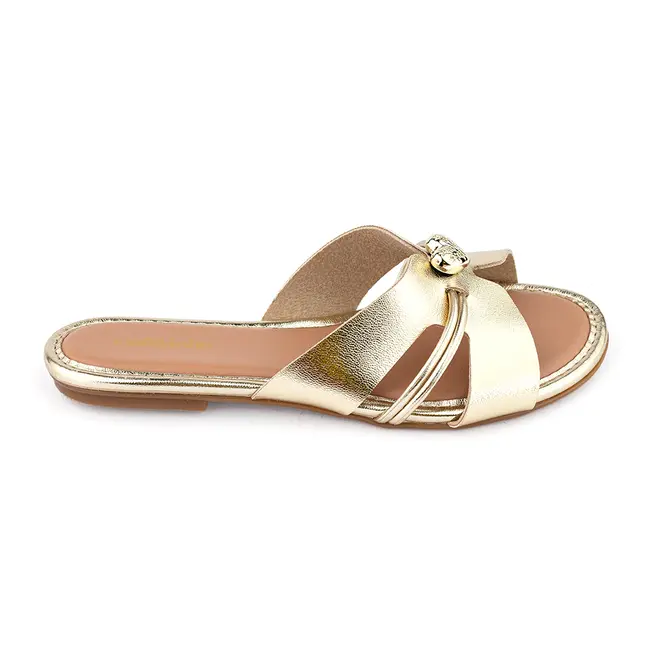 Tamanco Molekinha Dourado Menina