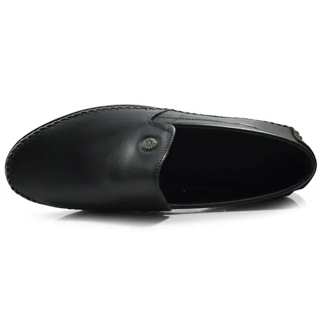 Sapatilha de Couro Masculina Free Way Logan Preto LOGANX-1