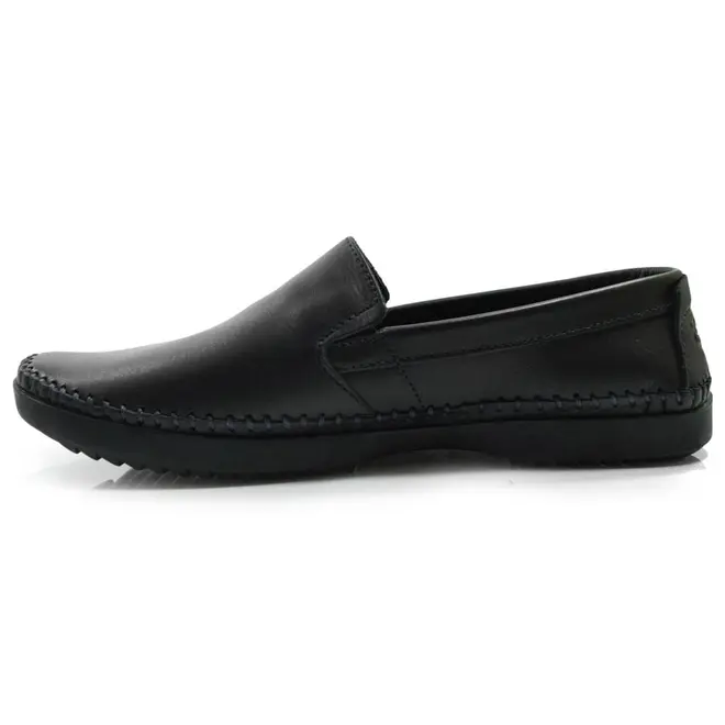 Sapatilha de Couro Masculina Free Way Logan Preto LOGANX-1