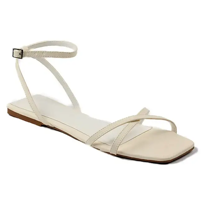 Sandália Itapuã Flat Tiras Feminino Branco