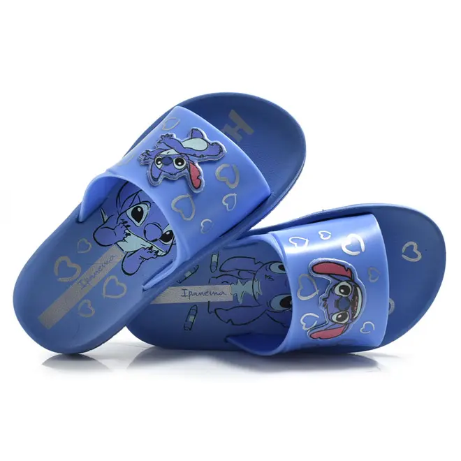Chinelo Infantil Ipanema Stitch do 23 ao 34 Azul 27449