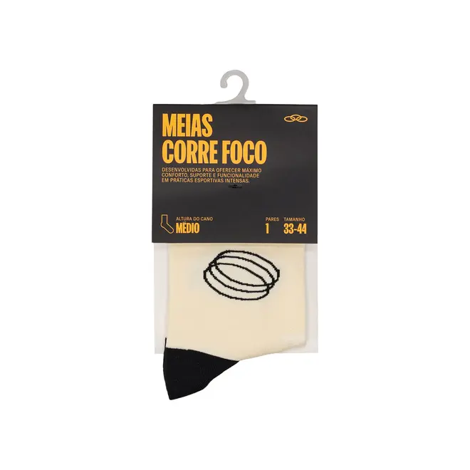 Meia Corre Foco 33/44 Olympikus