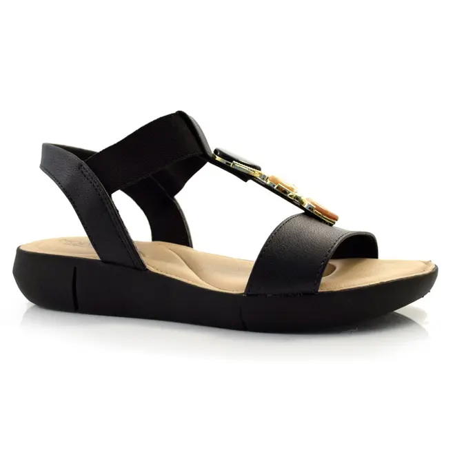 Sandália Flat Feminina Modare Preto 7199.103.28630