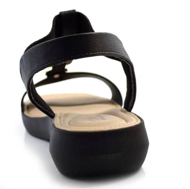 Sandália Flat Feminina Modare Preto 7199.103.28630