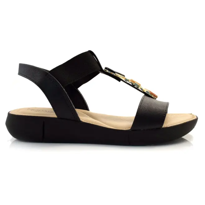 Sandália Flat Feminina Modare Preto 7199.103.28630
