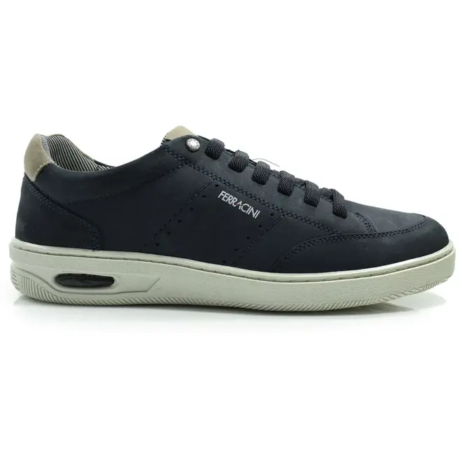 Sapatênis de Couro Masculino Ferracini New Blandy Azul 2630