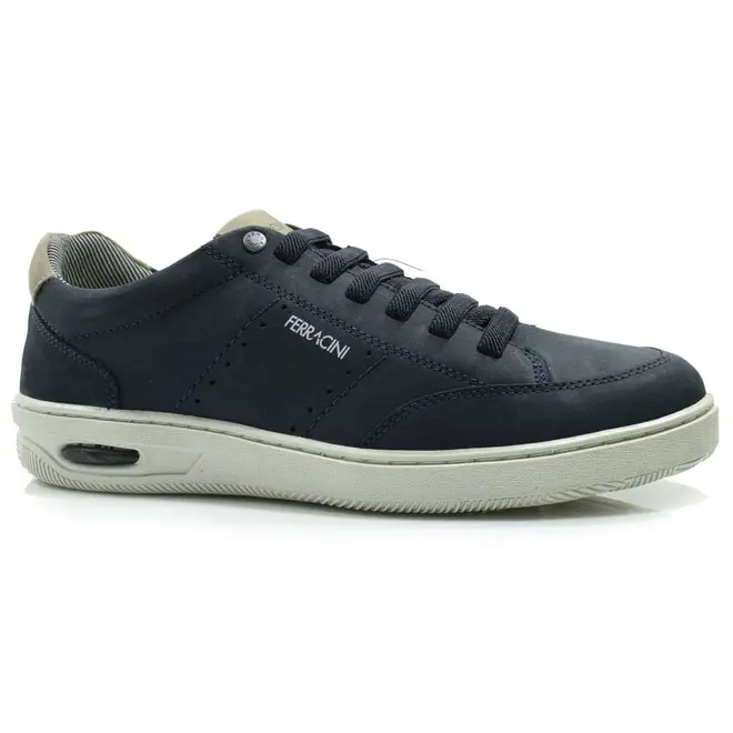 Sapatênis de Couro Masculino Ferracini New Blandy Azul 2630