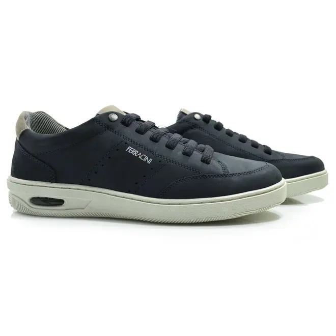 Sapatênis de Couro Masculino Ferracini New Blandy Azul 2630