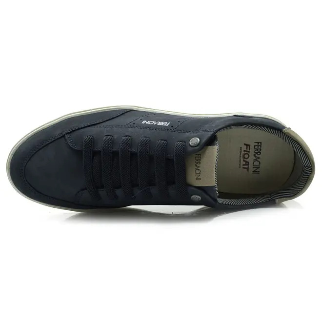 Sapatênis de Couro Masculino Ferracini New Blandy Azul 2630