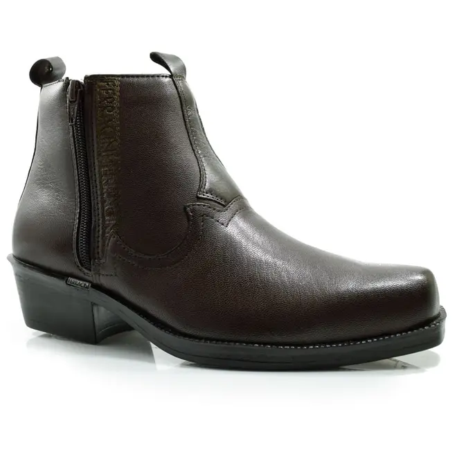 Bota Masculina Ferracini de Couro New Country Marrom 8907