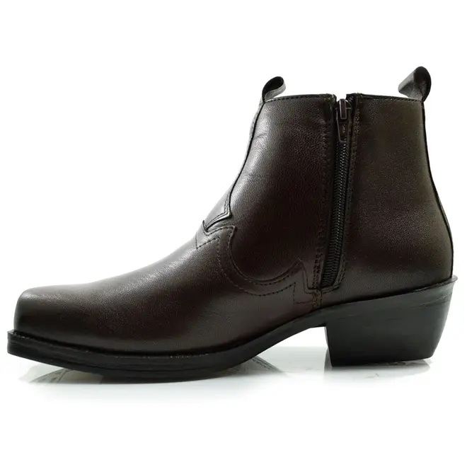 Bota Masculina Ferracini de Couro New Country Marrom 8907