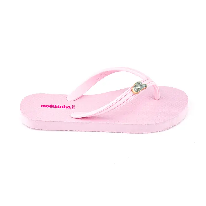 Chinelo Molekinha Rosa Charm Menina