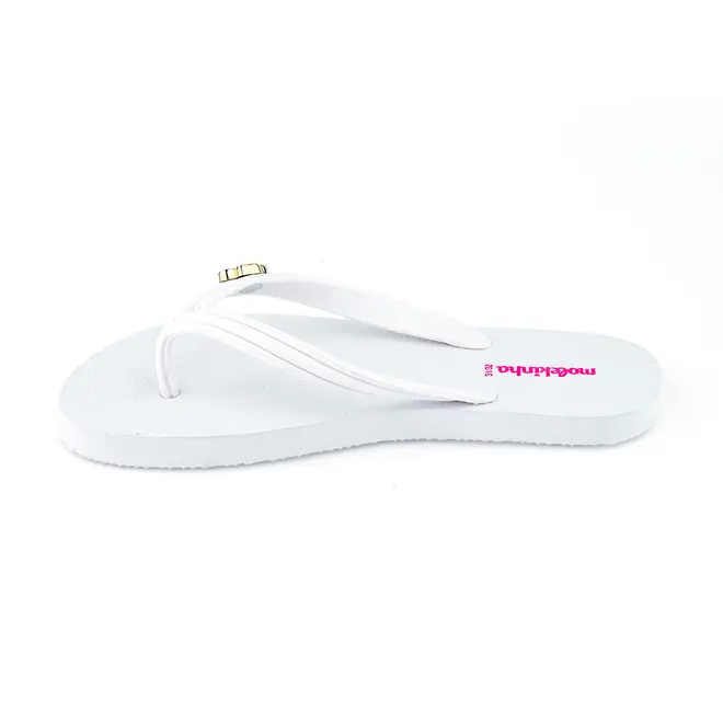 Chinelo Molekinha Branco Menina