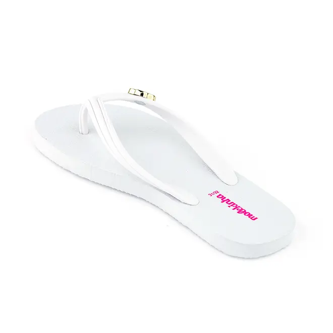 Chinelo Molekinha Branco Menina