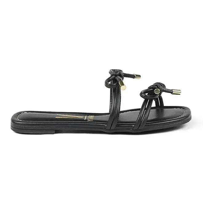 Tamanco Rasteira Vizzano Flats Preto Feminino