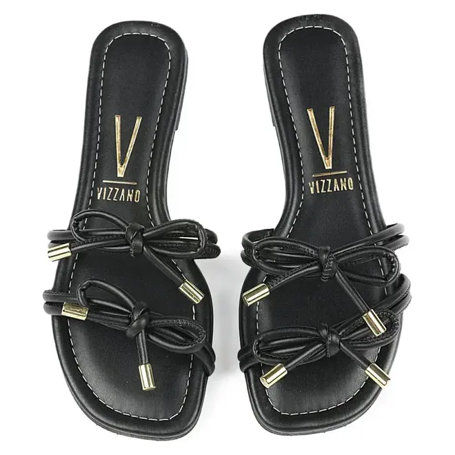 Tamanco Rasteira Vizzano Flats Preto Feminino