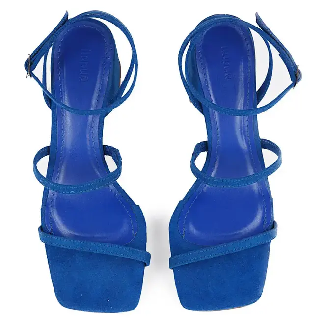 Sandália Itapuã Salto Bloco Azul Feminino