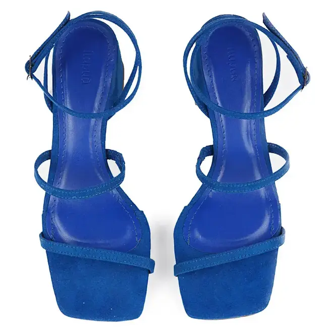 Sandália Itapuã Salto Bloco Azul Feminino
