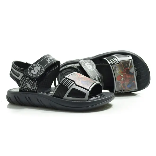 Papete Infantil Grendene Marvel Team do 25 ao 34 Preto 23354