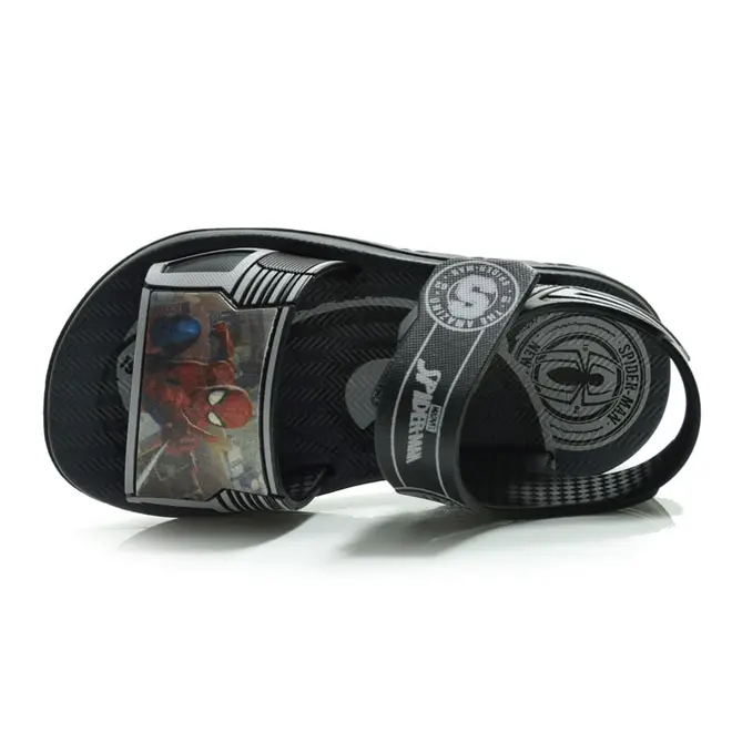 Papete Infantil Grendene Marvel Team do 25 ao 34 Preto 23354
