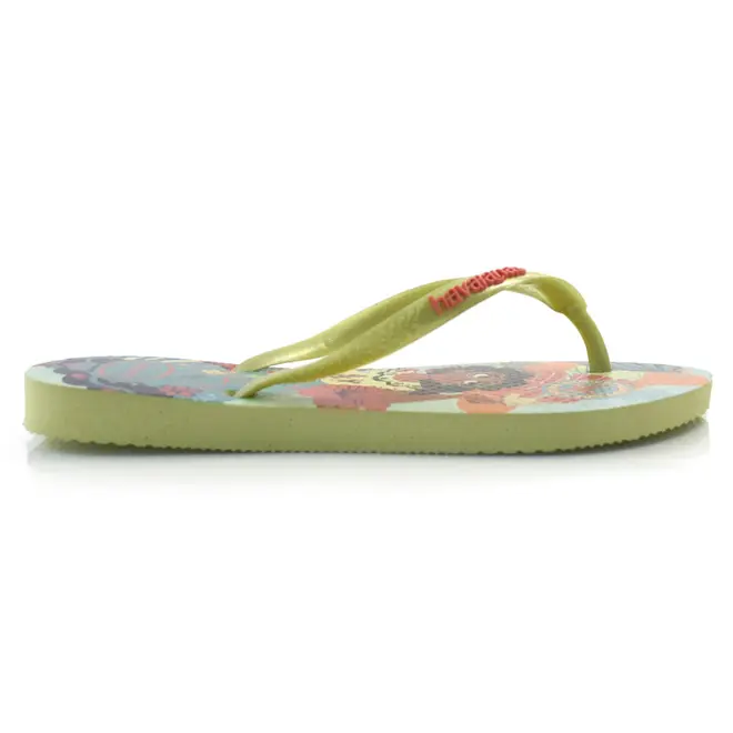 Chinelo Havaianas Kids Slim Princesas Verde 4123328