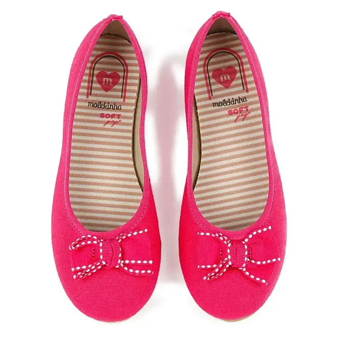 Sapatilha Molekinha Rosa Infantil