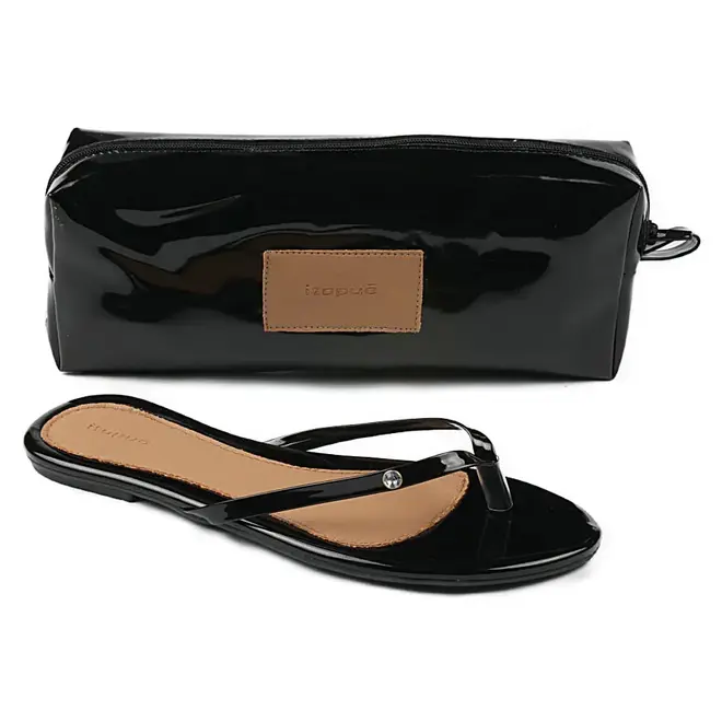 Tamanco Flat Itapuã Nécessaire Preto Feminino