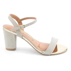 Sandália Festa Vizzano Shine Dourado Brilhante Feminino