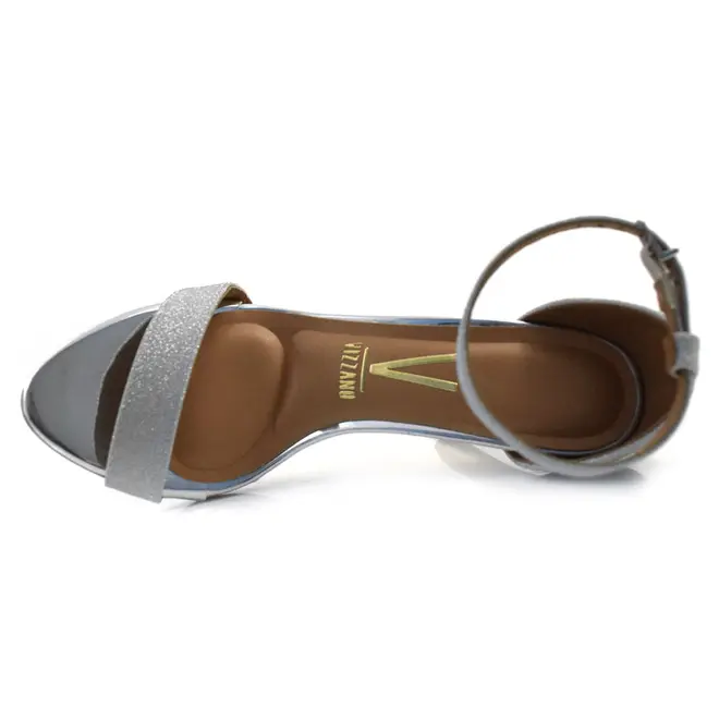 Sandália de Festa e Salto Feminina Vizzano Prata 6249.452.26594