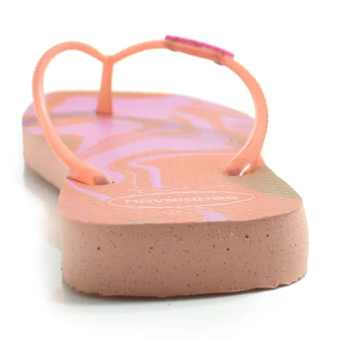 Chinelo Feminino Havaianas Slim Square Jelly Rosa 4150245