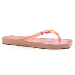 Chinelo Feminino Havaianas Slim Square Jelly Rosa 4150245