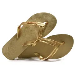 Chinelo Feminino Havaianas Elegance Dourado 4148801