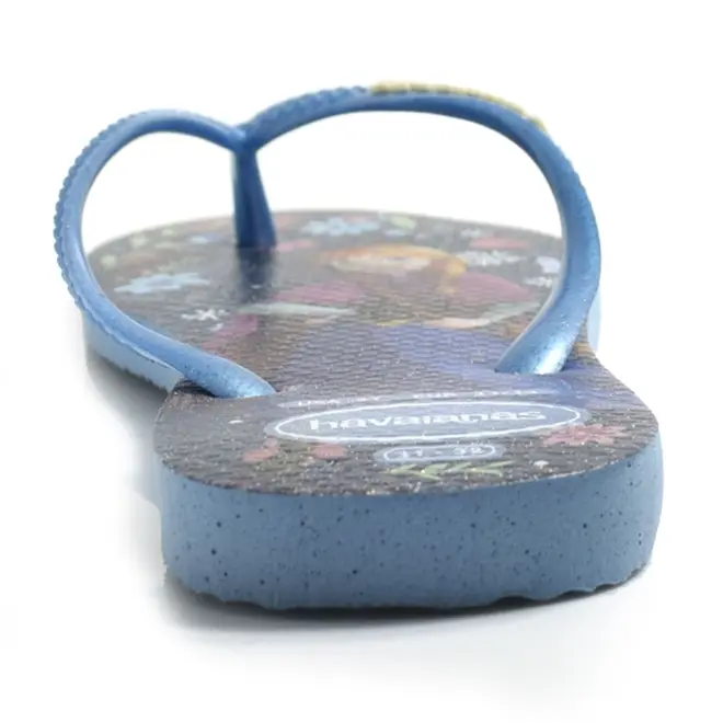 Chinelo Havaianas Kids Slim Princesas Azul 4123328