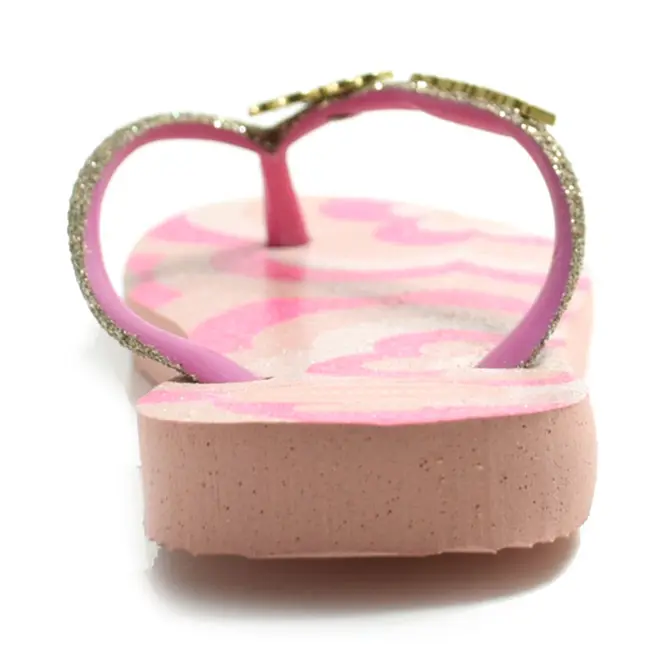Chinelo Havaianas Infantil Slim Glitter Rosa 4146976