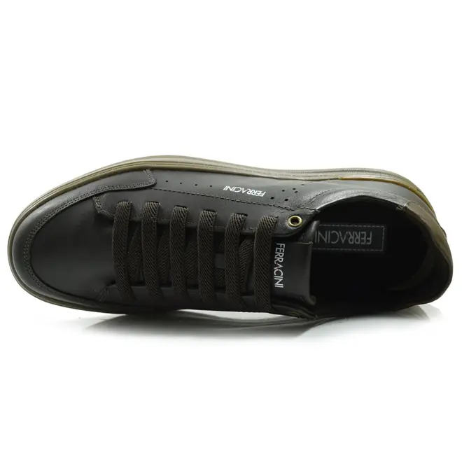 Tênis Masculino de Couro Ferracini Gold Preto 2074