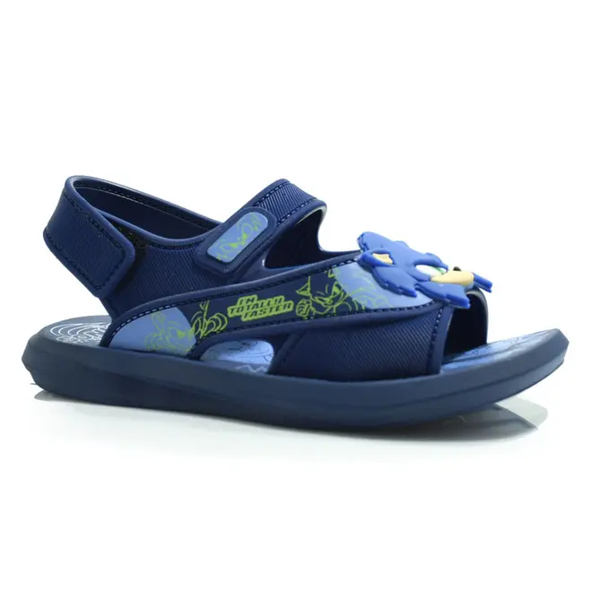 Papete Infantil Grendene Sonic Rush Azul 23353