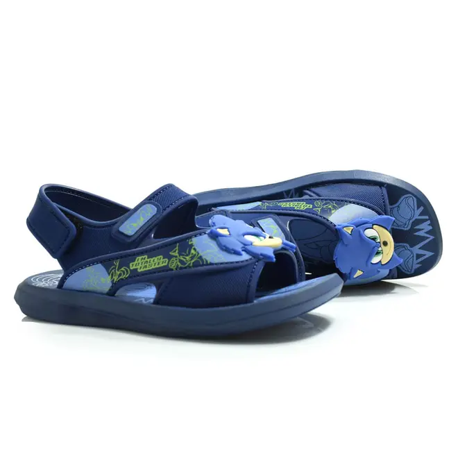 Papete Infantil Grendene Sonic Rush Azul 23353