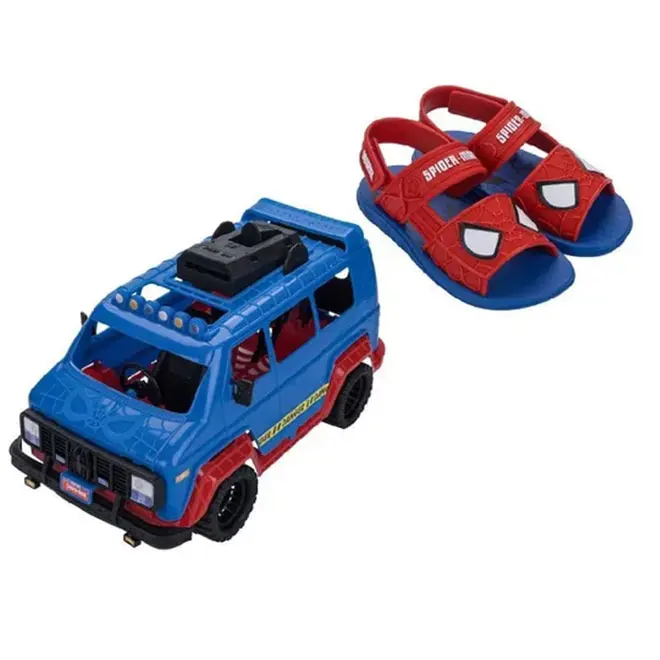 Sandália Infantil Grendene Homem Aranha Furgão Vermelho 23222