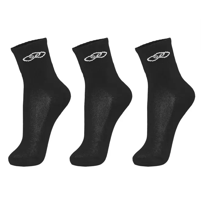 Meia Olympikus Cano Médio pacote c/ 3 pares Masculino