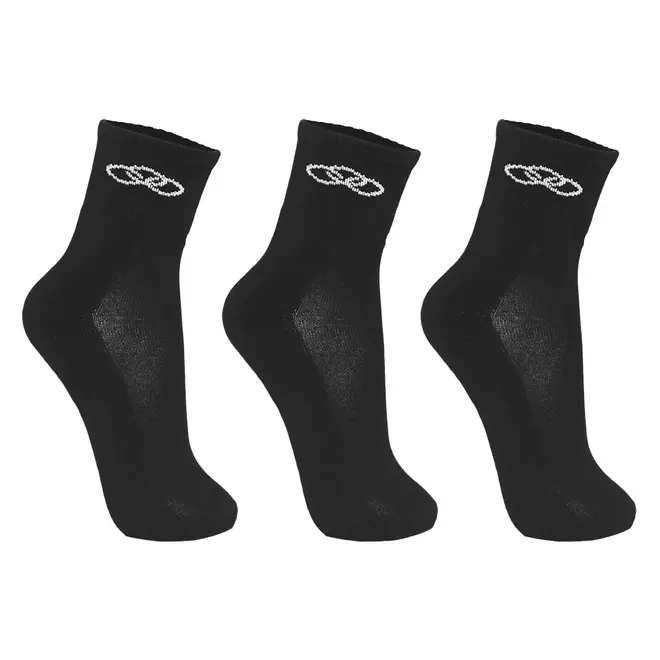 Meia Olympikus Cano Médio pacote c/ 3 pares Masculino