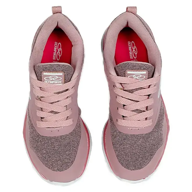 Tênis Esportivo Juvenil Feminino Olympikus Flower - Rosa Quartz