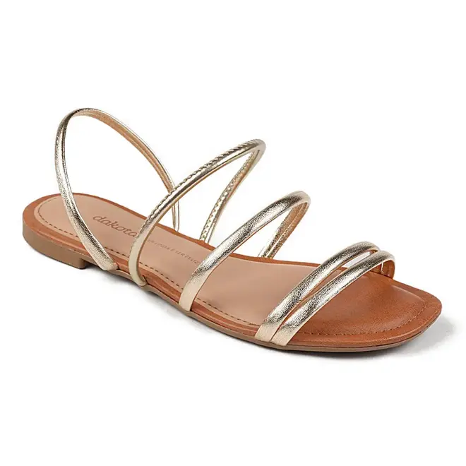 Sandália Dakota Flat Champagne Feminino