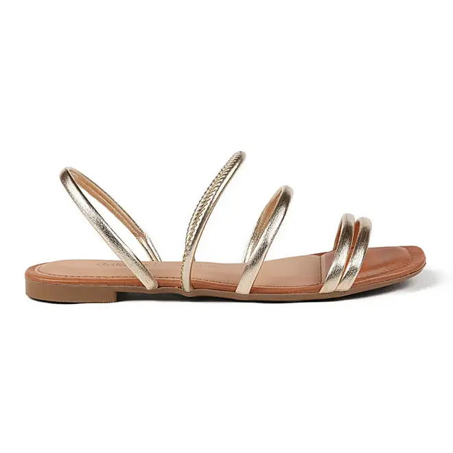 Sandália Dakota Flat Champagne Feminino