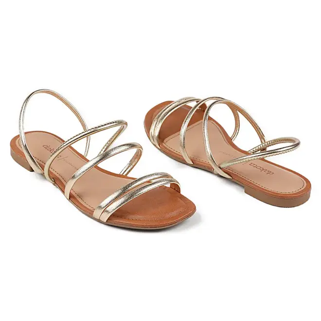 Sandália Dakota Flat Champagne Feminino