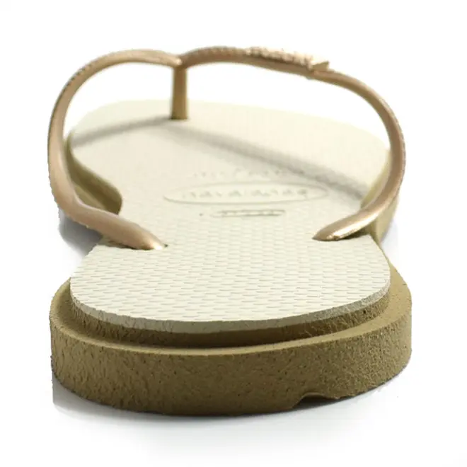 Chinelo Havaianas Feminino Slim Point Bege 4149584