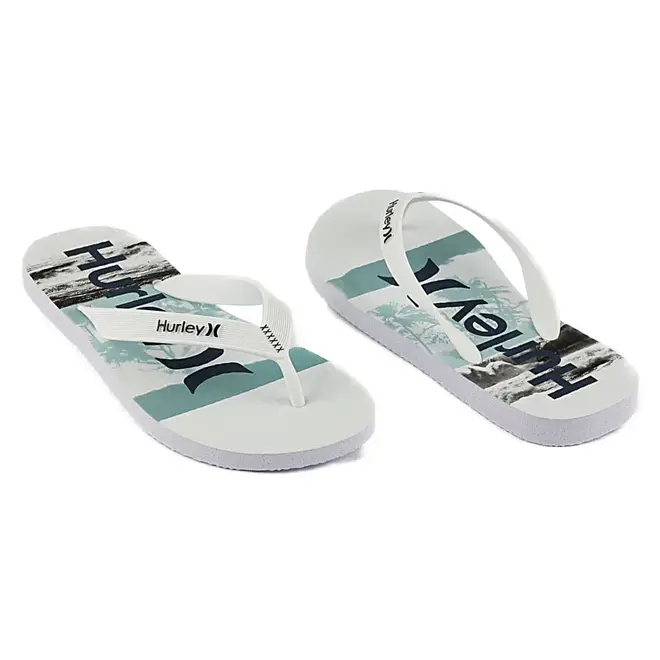 Chinelo Hurley Practice Branco Masculino